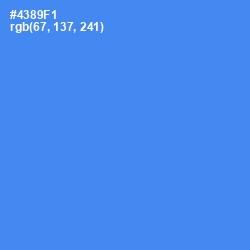 #4389F1 - Havelock Blue Color Image