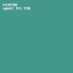 #43978B - Smalt Blue Color Image