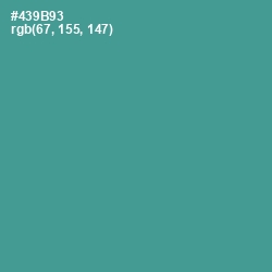 #439B93 - Smalt Blue Color Image