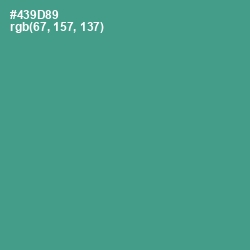 #439D89 - Smalt Blue Color Image