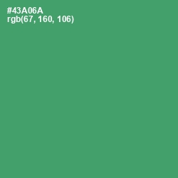 #43A06A - Chateau Green Color Image
