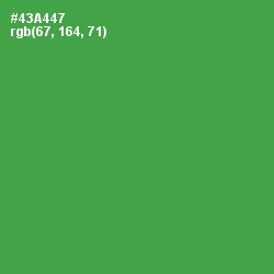 #43A447 - Chateau Green Color Image