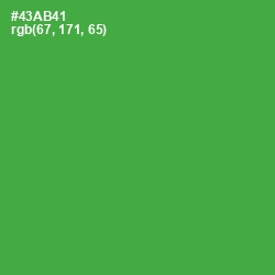 #43AB41 - Chateau Green Color Image