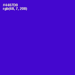 #4407D0 - Purple Heart Color Image