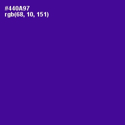 #440A97 - Pigment Indigo Color Image