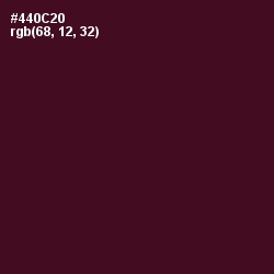 #440C20 - Barossa Color Image