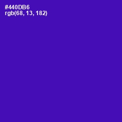 #440DB6 - Daisy Bush Color Image
