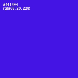 #4414E4 - Purple Heart Color Image