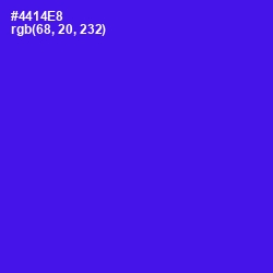 #4414E8 - Purple Heart Color Image