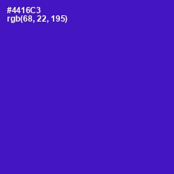 #4416C3 - Purple Heart Color Image