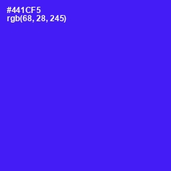 #441CF5 - Purple Heart Color Image