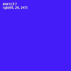 #441CF7 - Purple Heart Color Image