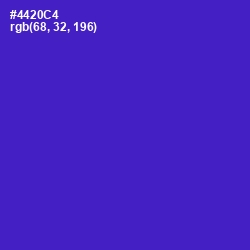 #4420C4 - Purple Heart Color Image