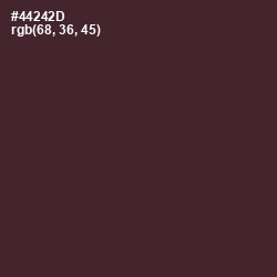 #44242D - Crater Brown Color Image