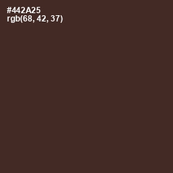 #442A25 - Crater Brown Color Image