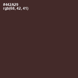 #442A29 - Crater Brown Color Image