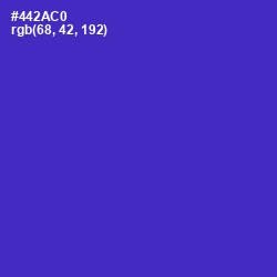 #442AC0 - Purple Heart Color Image