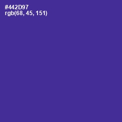 #442D97 - Daisy Bush Color Image