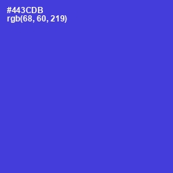 #443CDB - Purple Heart Color Image