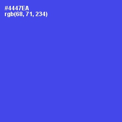 #4447EA - Royal Blue Color Image