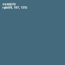 #446B7D - Blue Bayoux Color Image