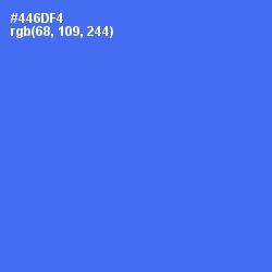 #446DF4 - Royal Blue Color Image