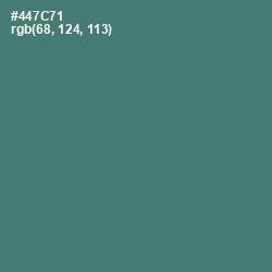 #447C71 - Faded Jade Color Image