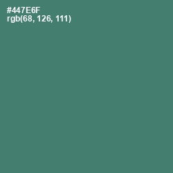 #447E6F - Faded Jade Color Image