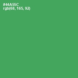 #44A55C - Chateau Green Color Image