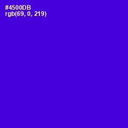 #4500DB - Purple Heart Color Image