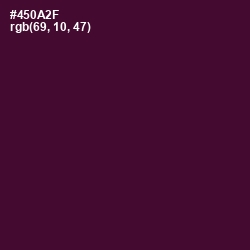 #450A2F - Barossa Color Image