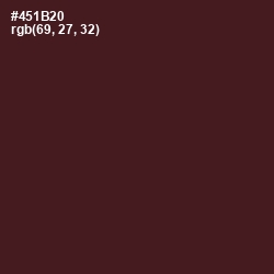 #451B20 - Wine Berry Color Image