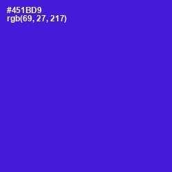 #451BD9 - Purple Heart Color Image