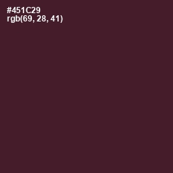 #451C29 - Wine Berry Color Image