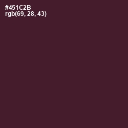 #451C2B - Wine Berry Color Image