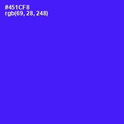 #451CF8 - Purple Heart Color Image
