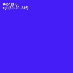 #451DF6 - Purple Heart Color Image