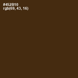 #452B10 - Brown Derby Color Image