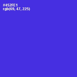 #452FE1 - Purple Heart Color Image