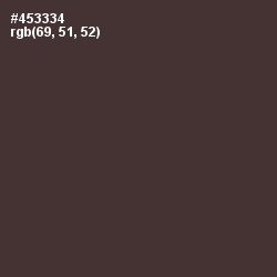 #453334 - Woody Brown Color Image