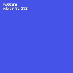 #4553E8 - Royal Blue Color Image