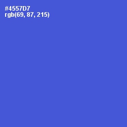 #4557D7 - Royal Blue Color Image