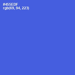 #455EDF - Royal Blue Color Image