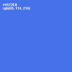 #4572EA - Royal Blue Color Image