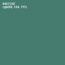 #457C6F - Faded Jade Color Image