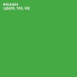 #45A944 - Chateau Green Color Image