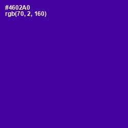 #4602A0 - Pigment Indigo Color Image