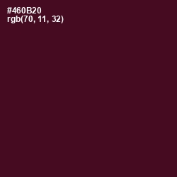 #460B20 - Barossa Color Image