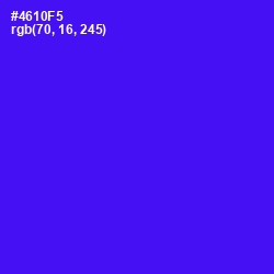 #4610F5 - Purple Heart Color Image