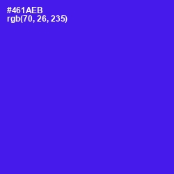 #461AEB - Purple Heart Color Image